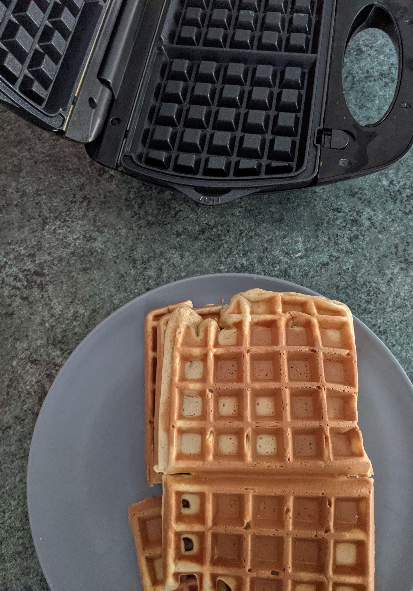 yes, my waffles are slightly overcooked